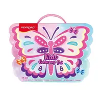 Set coloriaj 32buc + ascutitoare + 5 coli + 16 autocolante, Keyroad KR973014