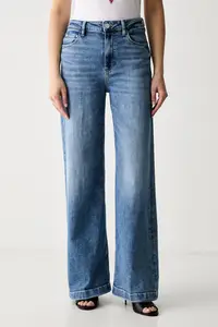 Guess blugi wide leg pentru femei BELLAGIO