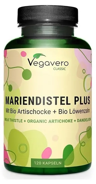 Mariendistel Plus, 120 capsule , Vegavero