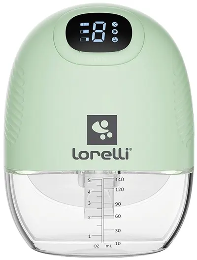 Pompa electrică pentru lapte matern Lorelli - Hands Free, Alice, verde
