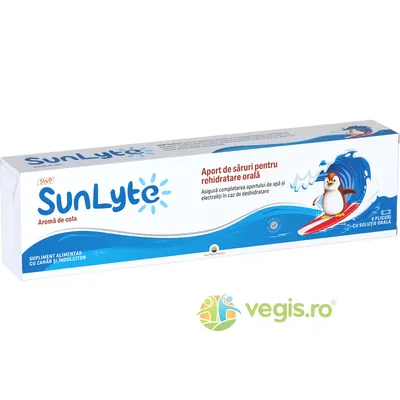 Sunlyte Saruri pentru Rehidratare cu Aroma de Cola 8 plicuri