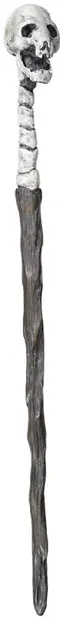 Baghetă magică The Noble Collection Movies: Harry Potter - Death Eater Eater Skull, 38 cm