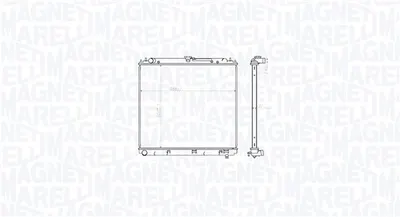 Radiator racire motor potrivit NISSAN NAVARA NP300, PATHFINDER III 2.5D 01.05