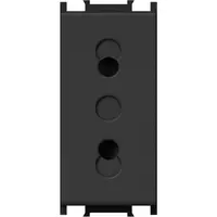 Modul Priza S. EURO 1M 10A ST IP20 Negru, Set 10 buc, TEM Modul TEM-VM20SB-P