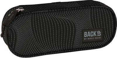 Penar oval școlar BackUp A - Waves, 1 fermoar