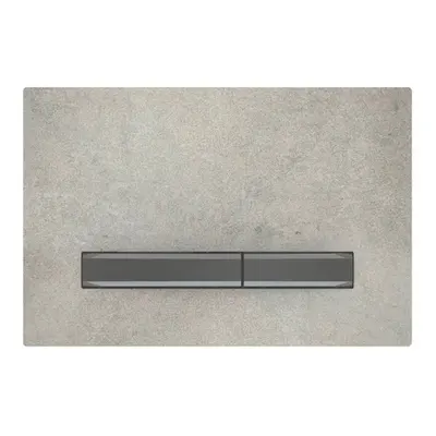 Clapeta actionare rezervor wc Geberit, beton detalii crom-negru, Sigma50