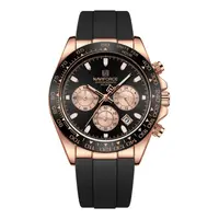 Ceas Bărbați Naviforce 8054 Negru-Rose - Design Military, Funcții Multiple, Rezistent la Șocuri, Rezistent la Apă 3ATM