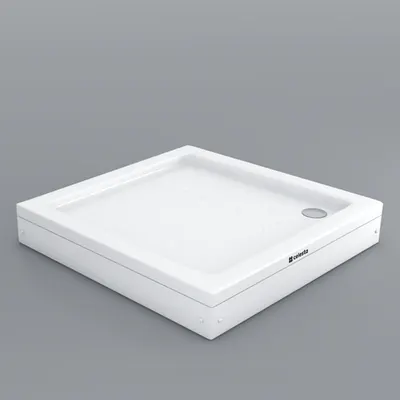 Cadita de dus patrata Celesta acril 80 x 80 x 15 cm