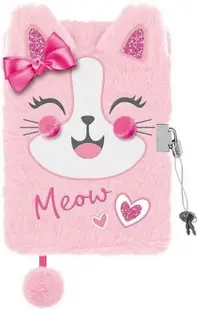Jurnal de pluș cu lacăt St. Majewski - Happy Cat
