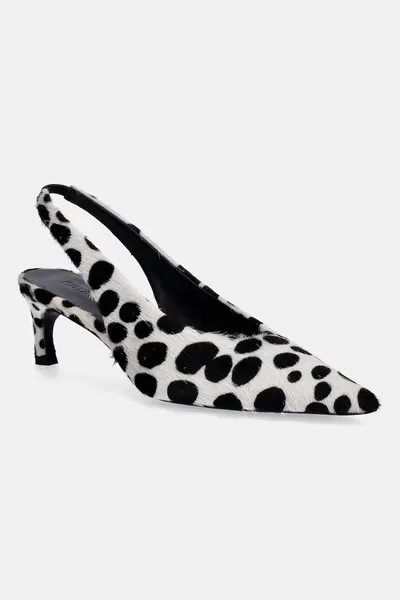 Rotate stilettos din piele