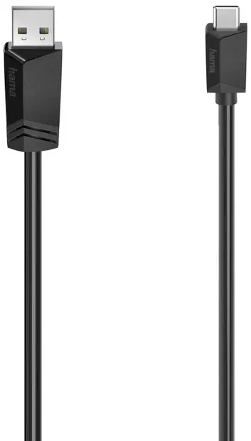 Cablu Hama - 200631, USB-C/USB-A, 0.75 m, negru
