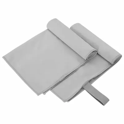 vidaXL Prosoape Sport 2 buc. Gri 50 x 30 cm