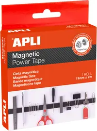 Bandă magnetică Apli - autoadeziva, 19 mm x 2 m