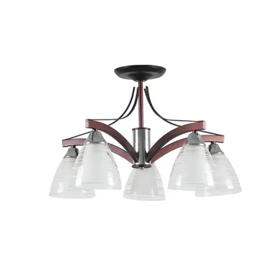 Lustra Scarlet Crom+Negru+Alb 5xE27 60W