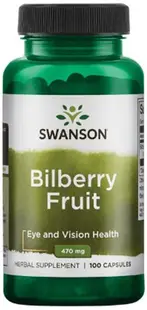 Bilberry Fruit, 470 mg, 100 capsule, Swanson