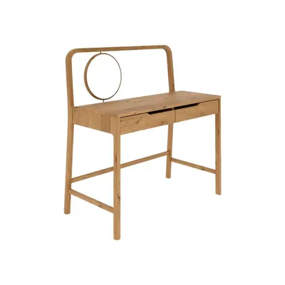 Masă de machiaj din lemn de stejar 57x110 cm Twig – The Beds