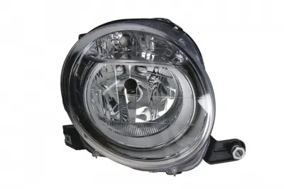 Far dreapta (H7, reglaj electric, cu motoras, fundal cromat) ABARTH 500 595 695, 500C 595C 695C FIAT 500, 500 C
