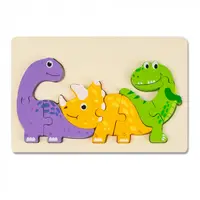Puzzle 3D Familia de Dinozauri Montessori