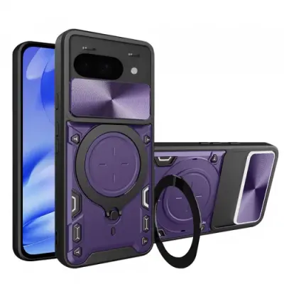 Husa Techsuit CamGuard Pro pentru Google Pixel 9a (Mov/Negru)
