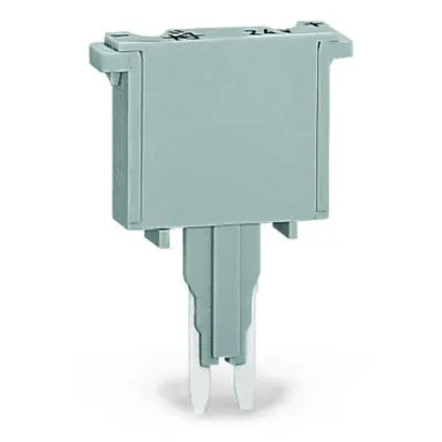 Fuse plug; with soldered miniature fuse; 500 mA FF; 5 mm wide; gray