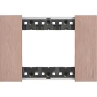 Rama ornament 3 module Bticino Living Now KA4803ZM, cupru