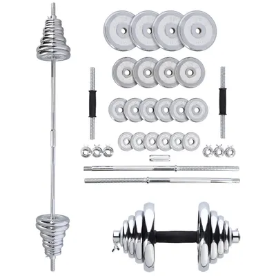 Barbells în carcasă cromată HMS STC