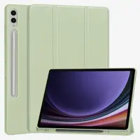 Husa pentru Samsung Galaxy Tab S10+ / Tab S9 FE+ / Tab S9+, Techsuit, Flex Trifold, Verde Matcha