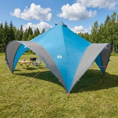 vidaXL Cort pentru Petreceri cu acoperiș albastru 400 x 400 x 320 cm