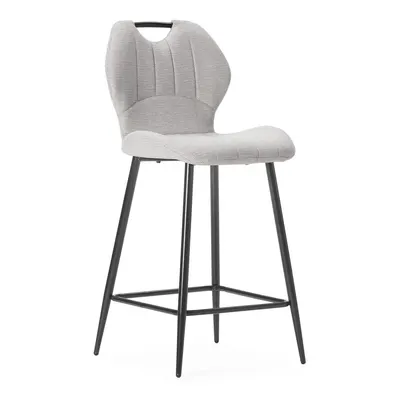 Scaune de bar bej 2 buc. tapițate (înălțime șezut 65 cm) Muli – Marckeric