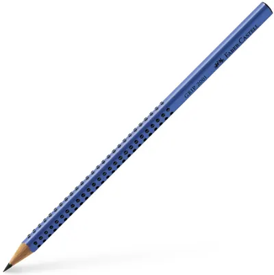 Creion de grafit Faber-Castell Grip - 2001, B, albastru