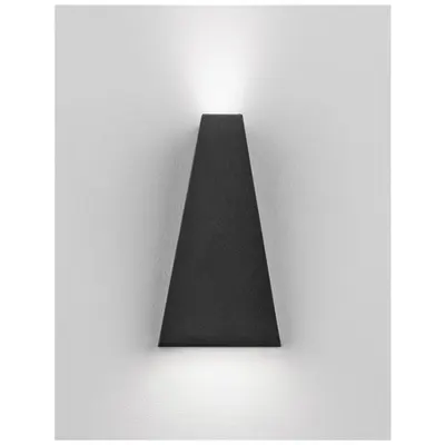 Aplica MILEY Nisipiu Negru Aluminiu & Sticla LED 6 Wat 230 Volt 397Lm 3000K IP54 Deschis sus & jos