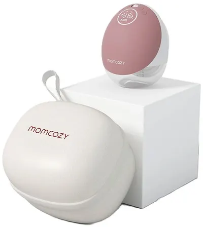 Pompă electrică de sân Momcozy Mobile Flow - M9, Hands-free, Cozy Red