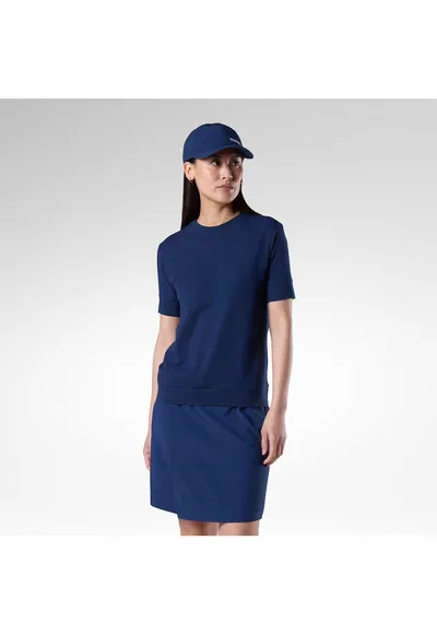 Tricou dama W PIQUE TEE - culoare albastru inchis - marimea