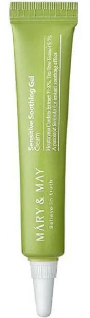 Mary&May Gel cremă calmant pentru față cu houttuynia și arbore de ceai, 12 g