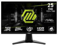 MSI Gaming monitor - MAG 255F E20, 24.5'', 200Hz, 0.5ms, negru