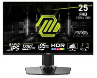 Monitor de gaming MSI MAG - 255PXF, 24.5'', 300Hz, 0.5ms, negru