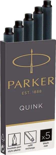 Set rezerve Parker Z11 - pentru stilou, 5 bucăți, negru