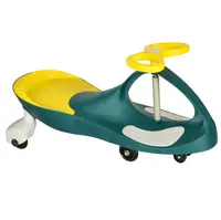 Plasmacar gravitational cu LED-uri luminoase YellowGreen, inaltime de la sol pana la sezut 21 cm, greutate maxima admisa 50 kg