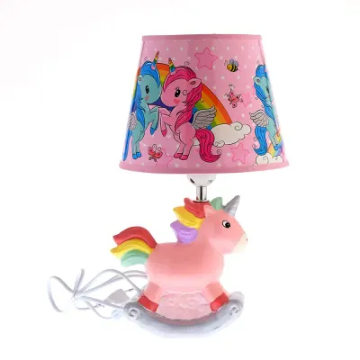 Veioza decorativa unicorn roz 33 cm