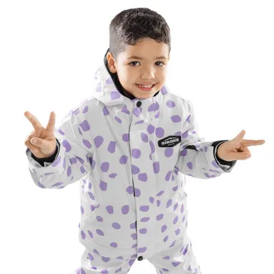 Geacă de snowboard pentru băieți KW1 Fay Alb