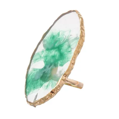 Inel Paleta pictura unghii, Nail Art, Verde