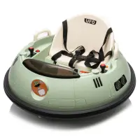 Masinuta busitoare cu telecomanda, Kinderauto UFO 360, 80W 12V, culoare verde