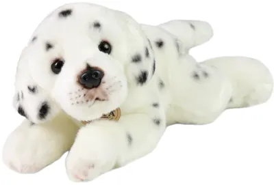 Jucărie de pluș Rappa Eco friends - Dalmațian, culcat, 30 cm