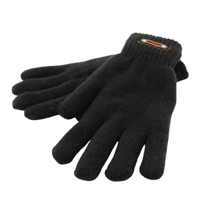 Mănuși bărbați, Antonio, căptușeală interioară de pluș, culoare negru, one size