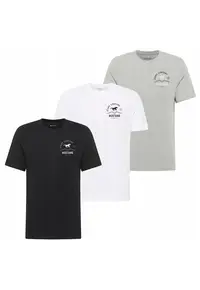 Set 3 Tricou Barbati - Alex - M INTL - Multicolor - Bumbac - Design Clasic Casual - Ideal Pentru Uz Zilnic - Material Premium Confortabil - Croiala Regular Fit - Maneca Scurta