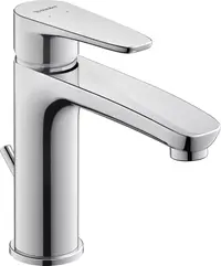 Baterie lavoar Duravit B.1 B11020001010, marime M, cartus ceramic, monocomanda, 169 mm, ventil, Crom lucios