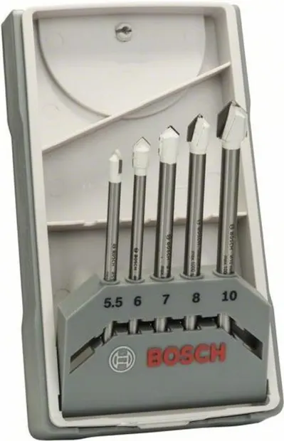 Set de burghie pentru faianță Bosch - CYL-9 Ceramic, 5 piese
