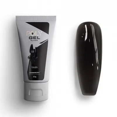 Polygel Glass 2M Hema Free - Black 30gr