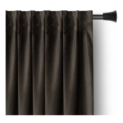Draperie maro dimout (semi-opacă) din catifea 140x270 cm – Restilo