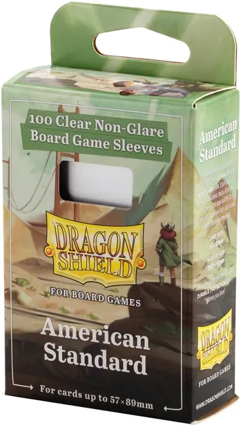 Protecții pentru carduriDragon Shield - American Standard, Clear/Non-Glare, 57 x 89 mm (100 buc)